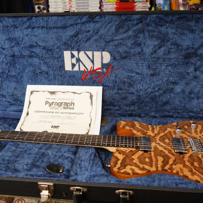 ESP USA TE-II Hardtail Snakeskin 6-String Electric Guitar w/ Form Fit Case (#4 of 10 Made Worldwide) image 5