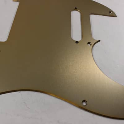 Brushed Gold Anodized Aluminum Tele Pickguard Fits Fender Telecaster - USA Made image 6