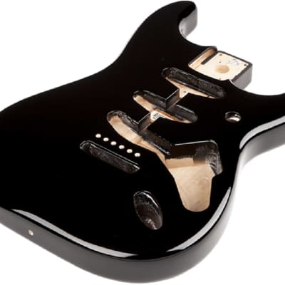 Fender Classic Series 60's Stratocaster SSS Alder Body Vintage Bridge Mount, Black image 4