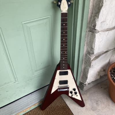 Gibson Flying V 2007 EMG electric guitar satin, natural - Faded Cherry image 3