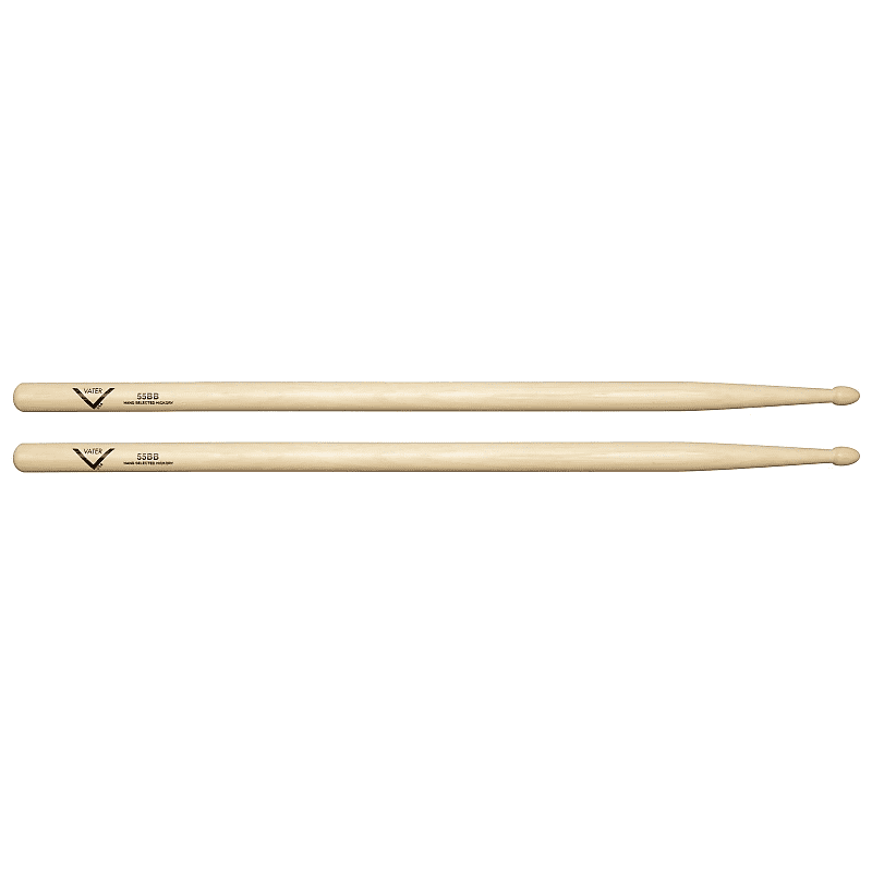 Vater VH55BB Hickory Acorn Tip Drum Sticks (Pair) image 1
