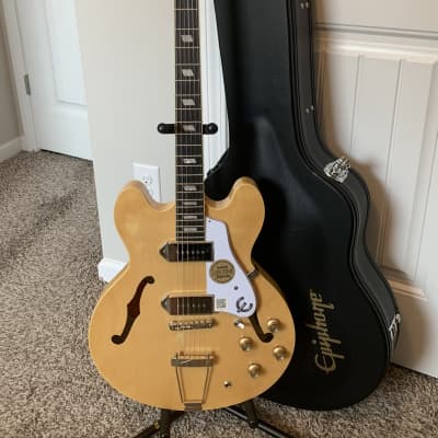 Epiphone Casino 2017 Natural Archtop Hollowbody Guitar w/Epiphone HSC image 1