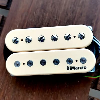 DiMarzio DP103 36th Anniversary PAF Neck Humbucker - Double Cream / Creme with black logo image 3