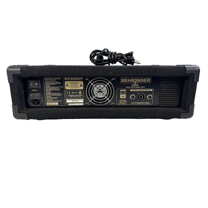 Behringer BX3000T Ultrabass Amplifier Head with Foot Switch
