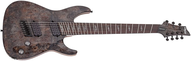 Schecter Omen Elite-7 Multiscale Charcoal Electric Guitar B-Stock image 1