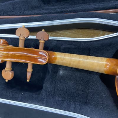 Highly flamed wood 14" Viola with Boxwood Tailpiece, Chin Rest and pegs image 7