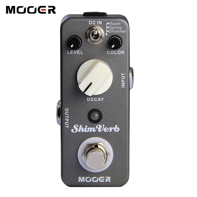 MOOER Shim Verb Digital Reverb Decay Guitar Effects Pedal Reverb Effect Pedal image 1