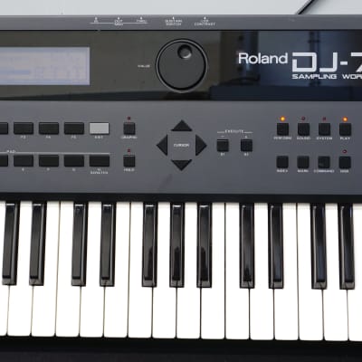 Roland DJ-70 90's Digital Sampling Keyboard Scratch Wheel Sequencer & More-  100V | Reverb