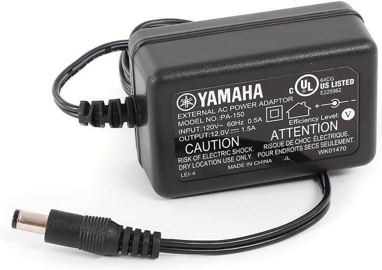 Yamaha Power adapter for entry-level portable keyboards PA-150 image 1