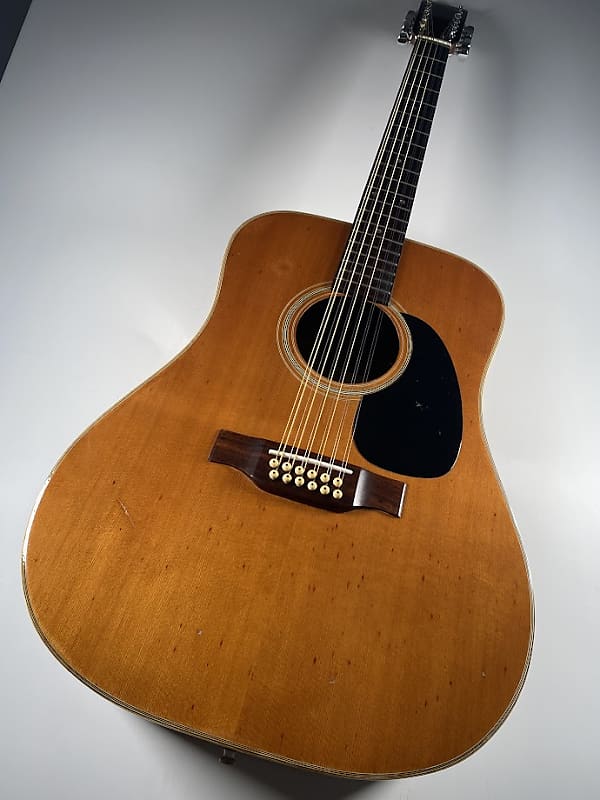 Kasuga T-413 '80s Vintage MIJ 12 Strings Acoustic Guitar Made in Japan  w/Hard Case