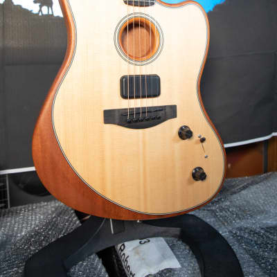Fender American Acoustasonic Jazzmaster Acoustic-electric Guitar - Natural image 5