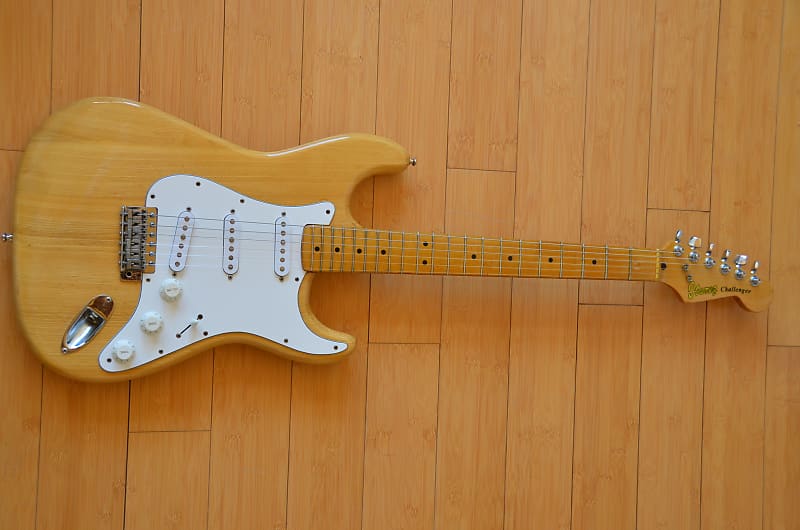 Ibanez Challenger 2575 Ash Stratocaster 1977 Clear Natural Wood Lawsuit  Vintage . Complete! image 1