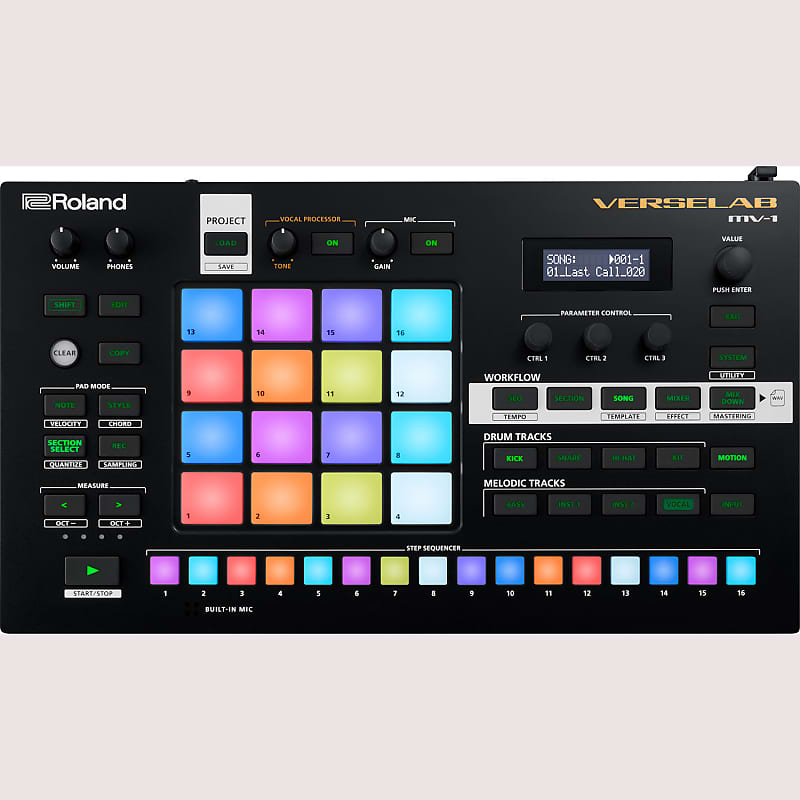 Roland MV-1 Verselab Music Beat and Vocal Workstation with 4x4 Touchpad Matrix image 1