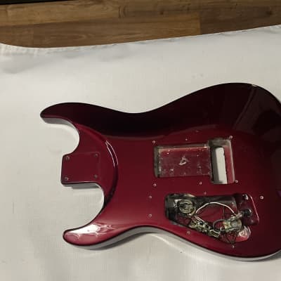 1990's Japan Jackson Professional Stealth Ex Candy Apple Red Guitar Body Floyd Ready image 19