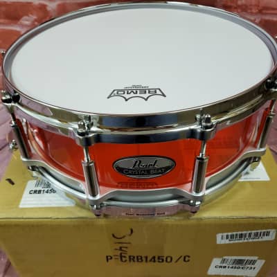 Pearl Crystal Beat Ruby Red 14x5" Snare Drum NEW Worldwide Ship | Special Order | Authorized Dealer image 1