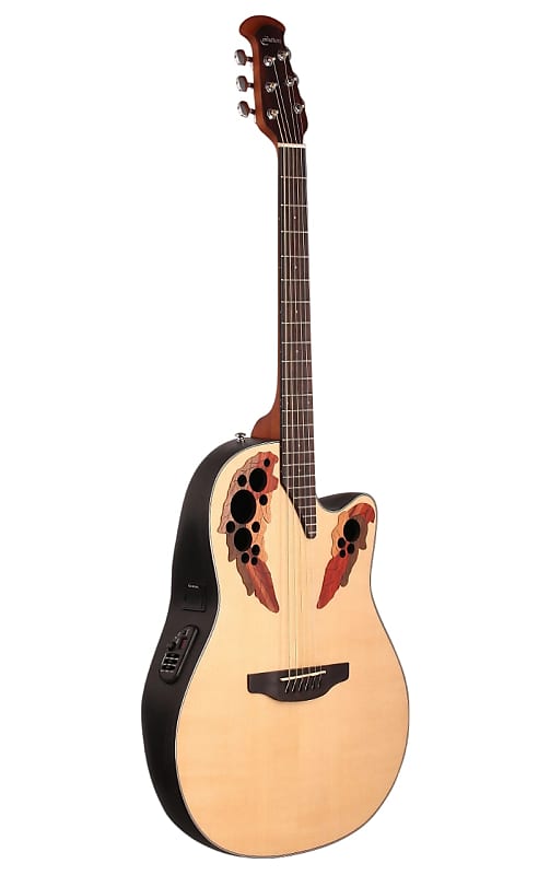 ギター Ovation Celebrity Elite CE44-RBB Ovation Celebrity Elite Mid-Depth Acoustic-Electric Guitar