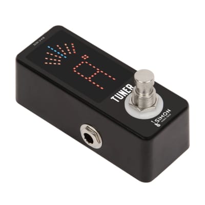 Simon Music Tech Tuner Pedal (True Bypass) for electric guitar SMT-910 black (Ship from USA) image 1