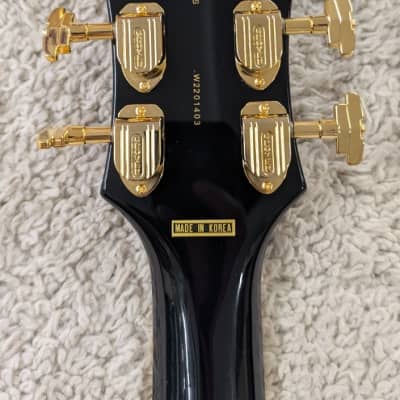 D'Angelico Excel SS Semi-Hollow Body Electric Guitar with Hard Case, Solid Black image 6