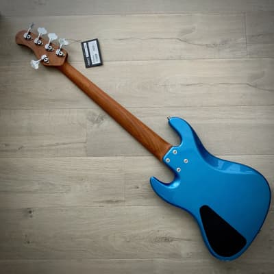 Sadowsky MetroExpress 21-Fret Vintage JJ 5-String Bass, Ice Blue Metallic High Polish, Morado Fretboard (2023 Updated Model) image 6