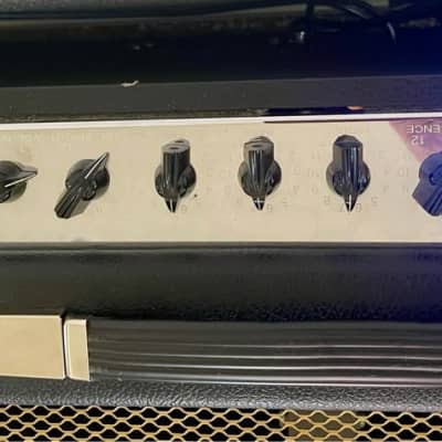 Trimmed and Burnin' Amps '59er mid-00s - Black Tolex w/ Salt-and-Pepper Grille Cloth image 3