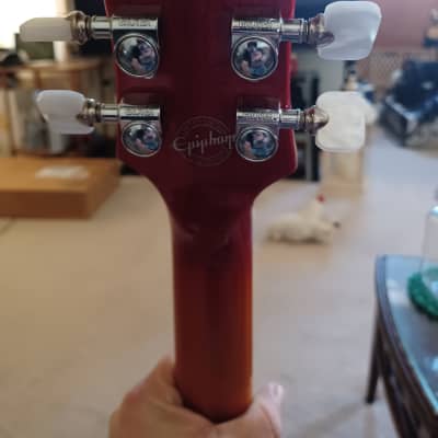 Epiphone Ace Frehley Signature "Budokan" Les Paul Custom 2012 - Faded Cherry Sunburst image 12