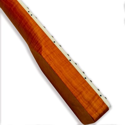 Tele-Style Amber Flame Maple Neck, Maple Fingerboard image 11