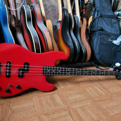 80's 1985 Fender Jazz Bass Special PJ 555 Japan in Rare RED color Duff style image 14