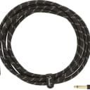 Fender Deluxe Series 10' Straight/Angle Instrument Cable-Black Tweed