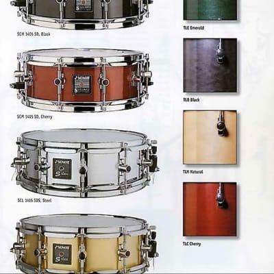 Sonor S-Class 14x5” Maple Snare Drum in Black Onyx Vertical Grain Lacquer Finish image 10