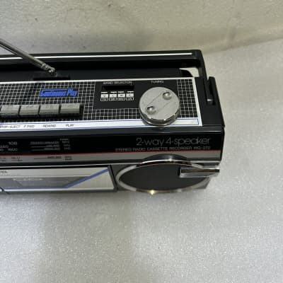 Sharp Stereo Radio Twin Cassette Recorder WQ-272 - Black - Two Way Speaker image 5