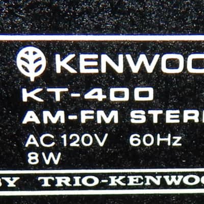 Kenwood KT-400 vintgage am fm stereo tuner image 6