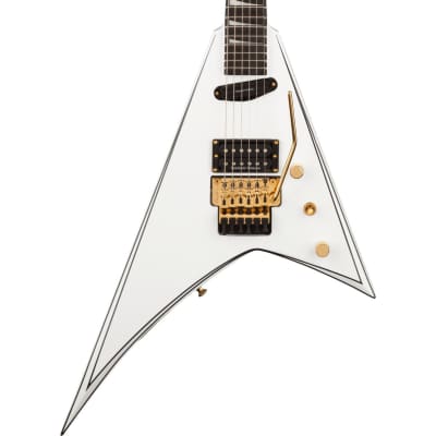 Jackson Concept Rhoads RR24 HS Electric Guitar (with Case), White with Black Pinstripes for sale