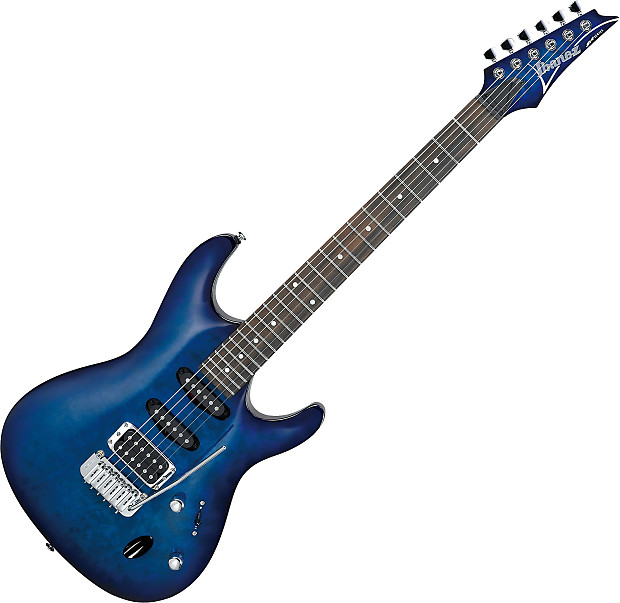 Ibanez SA160QM-SPB SA Standard 100 Series HSS Quilted Maple Top Electric Guitar w/ Tremolo Sapphire Blue image 1