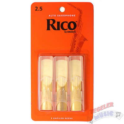 3 Pack Rico Alto Saxophone Reeds # 3 Strength 3 RJA0330 | Reverb