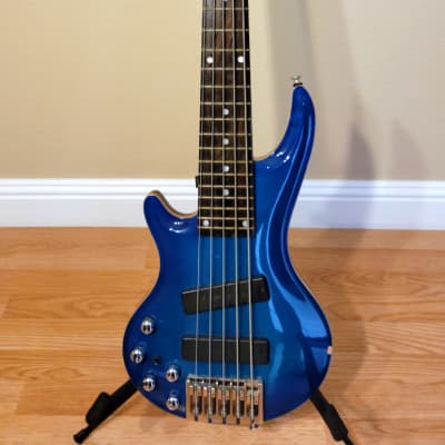 Curbow IEP CT 1998 Blueburst Petite 5-String Left-Handed Bass image 2