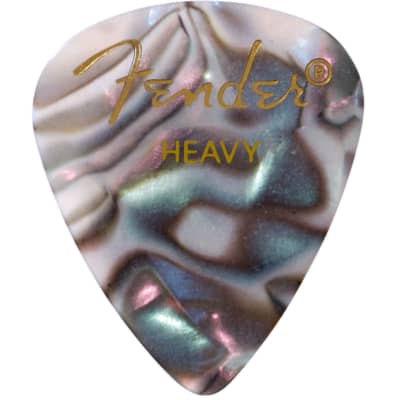 Fender 351 Shape Premier Celluloid Guitar Picks, Heavy, Abalone, 12-Pack image 1