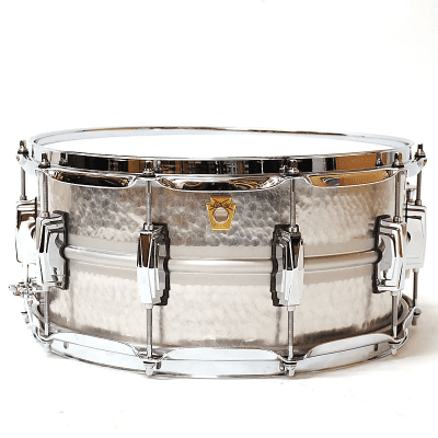 Ludwig Limited Edition 6.5x14" Acrophonic Hammered Aluminum Snare Drum