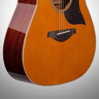 Yamaha A1M Acoustic-Electric Guitar, Vintage Natural image 4