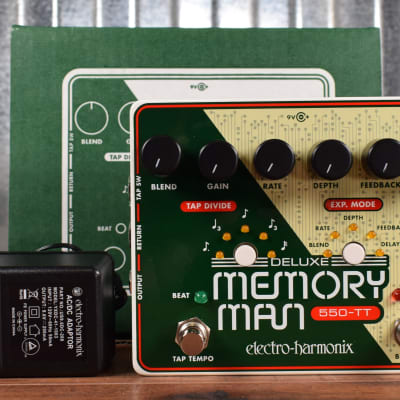 Electro-Harmonix EHX Deluxe Memory Man 550-TT Delay Guitar Effect Pedal image 2