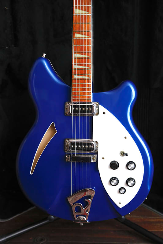 Rickenbacker 360 Midnight Blue Semi-Hollowbody Guitar 2004 Pre-Owned image 1