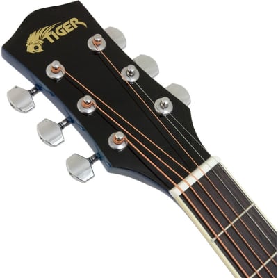 Tiger ACG4 Electro Acoustic Guitar for Beginners, Blue image 3