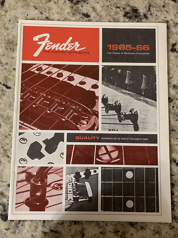 Fender Catalog Reprint  1965 1966 Bass VI 5 Esquire Tele P Jazz Bass image 1