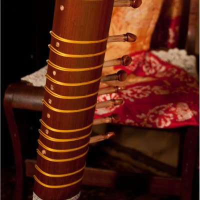Banjira STRSN-L | Standard Sitar with Padded Gig Bag, Light Brown. New with Full Warranty! image 4