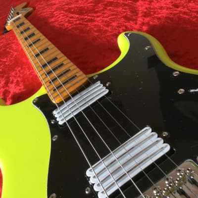 Martyn Scott Instruments Custom Built Partscaster Guitar in Matt Neon Yellow image 12