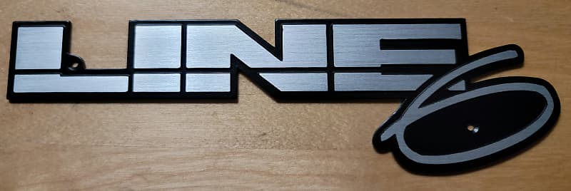 line6 am4 アンプモデラー 初期ロゴ Line 6 Classic Logo - Metal | Reverb