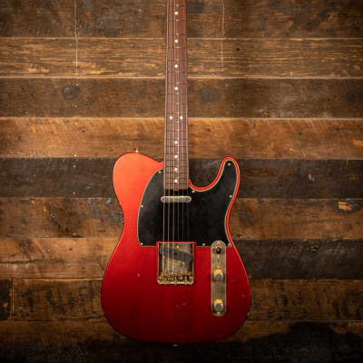 (pre-owned) Fender Custom Shop Masterbuilt Yuriy Shishkov 1960 Journeyman Relic Telecaster Candy Apple Red image 4