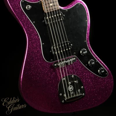 Suhr Eddie's Guitars Exclusive Roasted Classic JM Mastery - Magenta Sparkle image 6