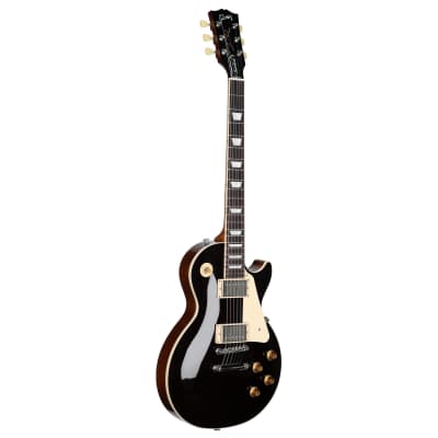 Gibson Les Paul Standard 50s Custom Color Electric Guitar, Figured Top, Oxblood, with Case image 2