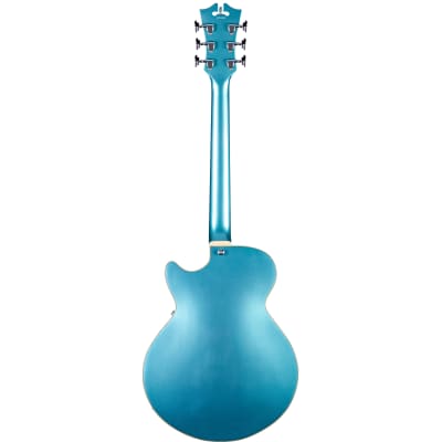 D'Angelico Premier SS w/Stoptail Single-Cutaway Semi-Hollowbody in Ocean Turquoise w/gigbag image 3