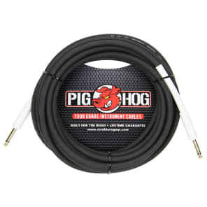 Pig Hog PH25 1/4" TS Straight Instrument Cable - 25'